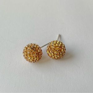 Hillberg & Berk Sparkle Ball Stud Earrings